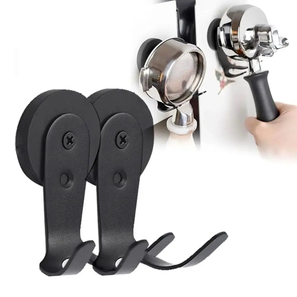 Magnetic Double Hook for Coffee Machines – Stainless Steel Magnetic Storage Hook Nixie