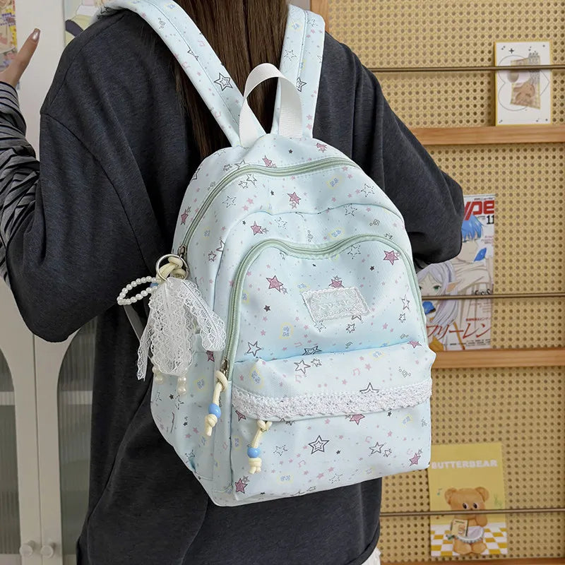 Japanese Starry Forest Backpack – Girls School & Travel Bag Student Backpack Nixie