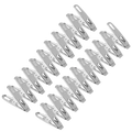 20Pcs Stainless Steel Clothes Pegs Windproof Laundry Clips