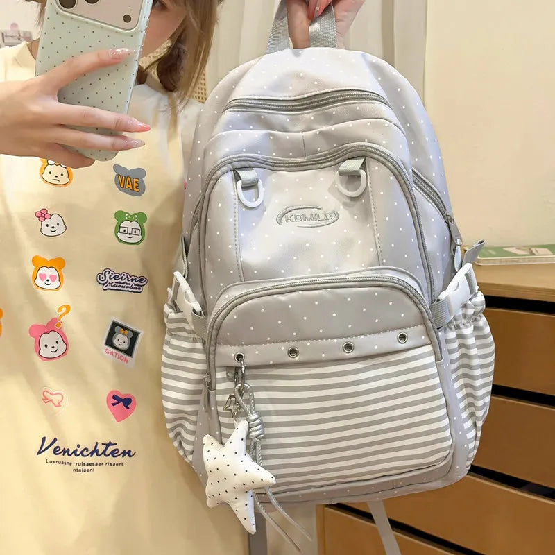 Korean-Style Star Pattern Women's Backpack | Large Capacity Women's Backpack Nixie