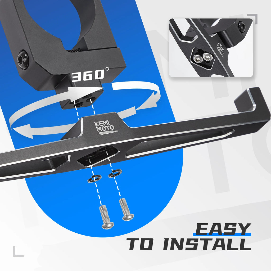 KEMIMOTO UTV Aluminum Headset Hanger – 1.5"–2" Roll Cage UTV Roll Bar Hanger Nixie