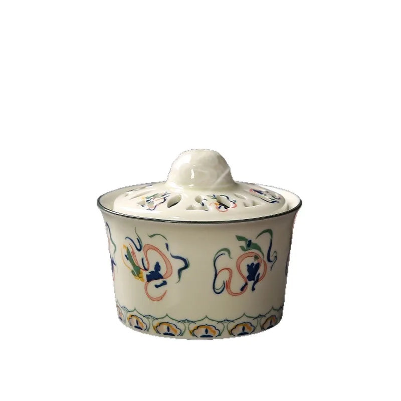 Ceramic Incense Burner with Cover – Zen Aromatherapy Décor Incense Burner Nixie