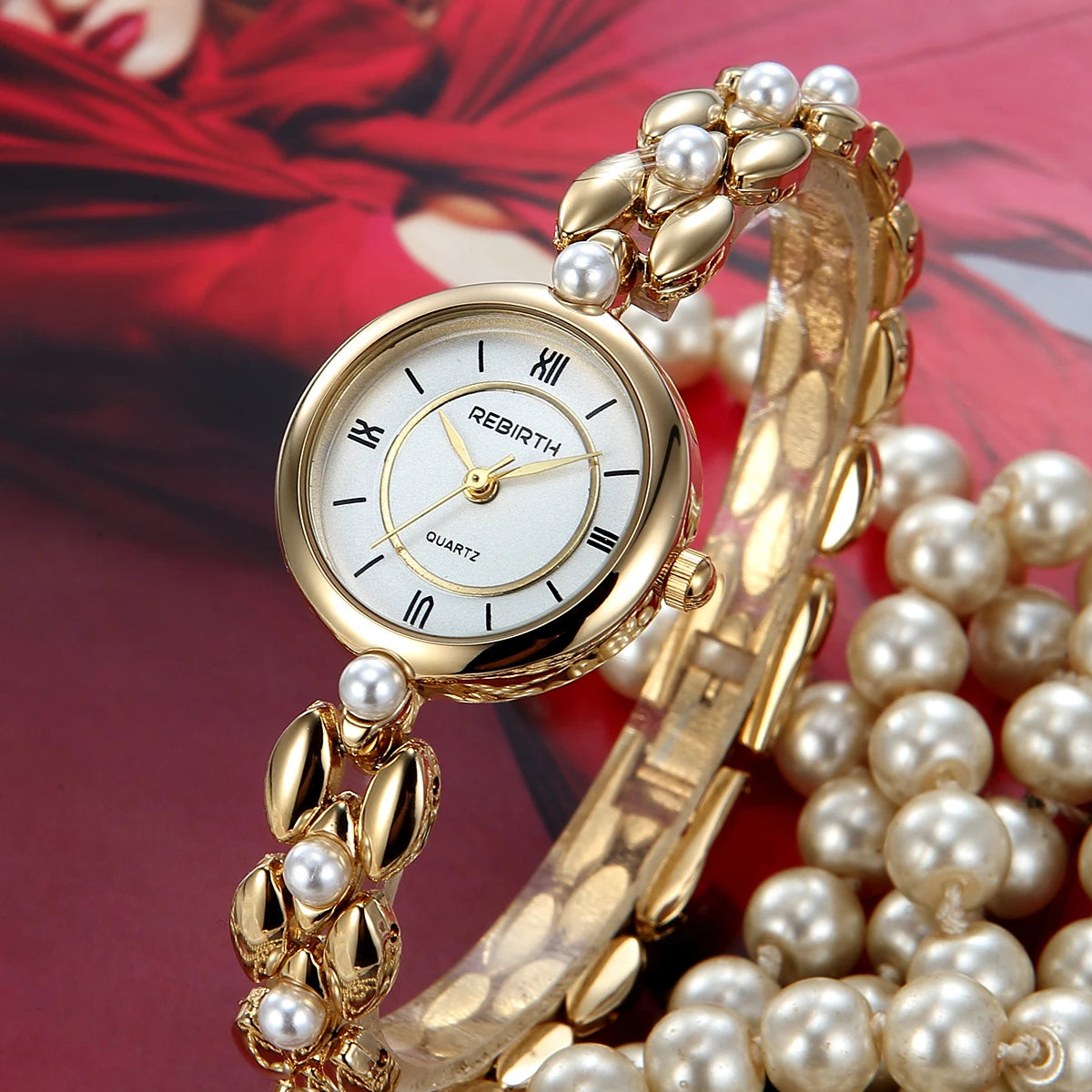 REBIRTH Vintage Quartz Wristwatch – Compact Luxury Design Quartz Wristwatch Nixie