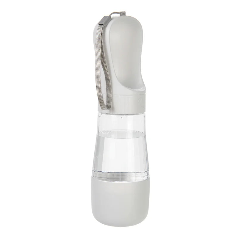 Portable Dog & Cat Water Bottle with Food Compartment Pet Travel Bottle Nixie White Water and Food