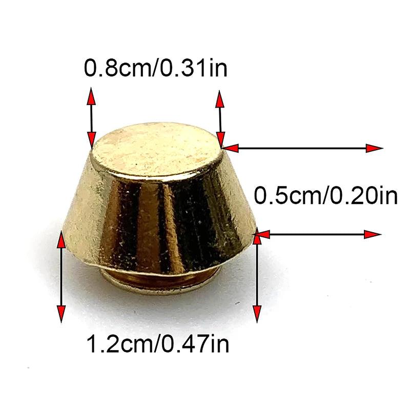 10 Sets Metal Bag Feet Bottom Rivets for DIY Leather Crafts Leather Craft Rivets Nixie