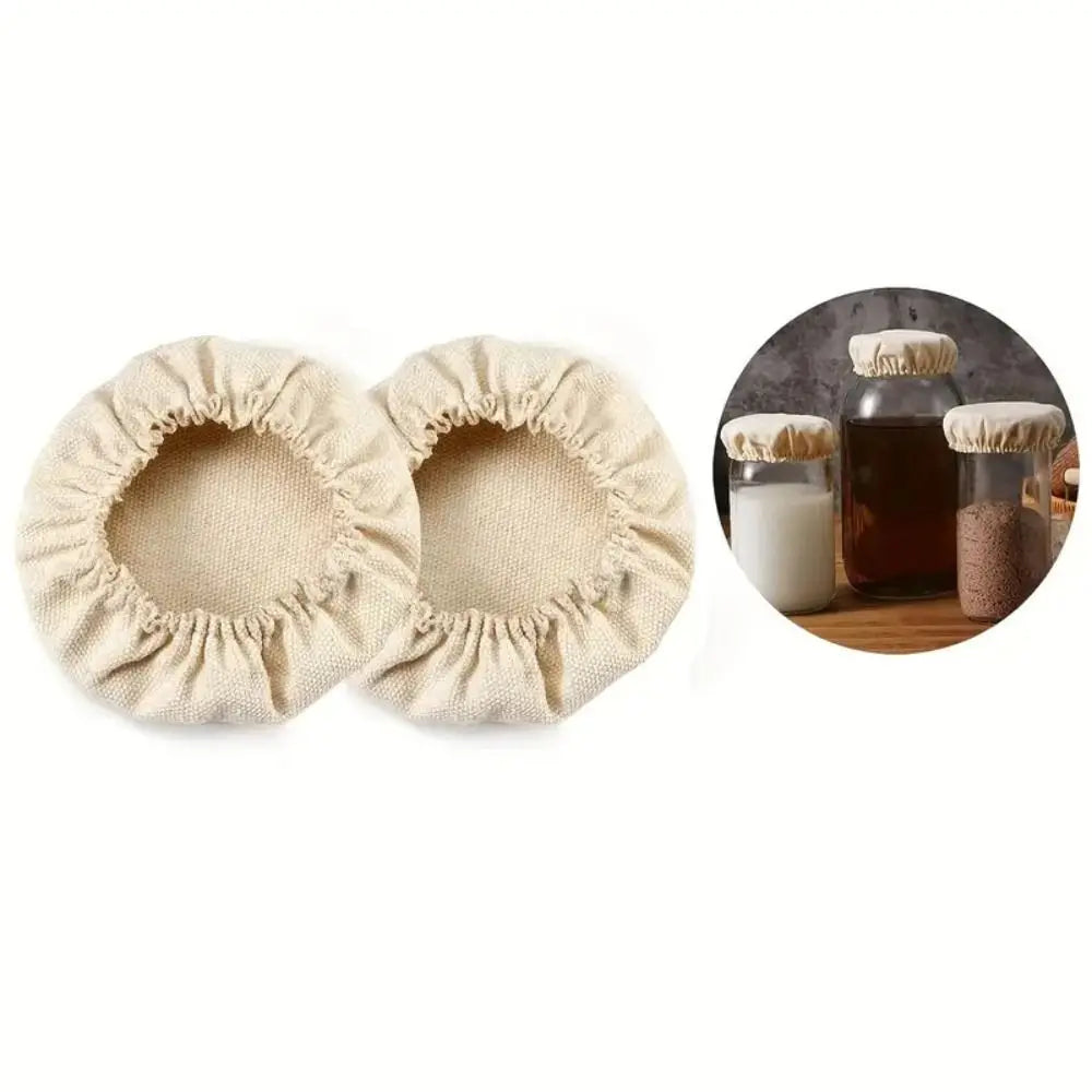 Cotton Cloth Jar Covers – Reusable Fabric Lids for Fermentation Fabric Jar Covers Nixie