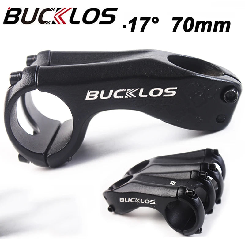 BUCKLOS 70mm -17° Negative MTB Bike Stem | Aluminum Alloy MTB Bike Stem Nixie