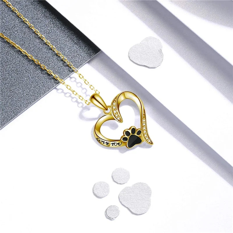 Heart Shape Glass CZ Charm Pendant Necklace – Mood Tracker Choker Charm Pendant Necklace Nixie