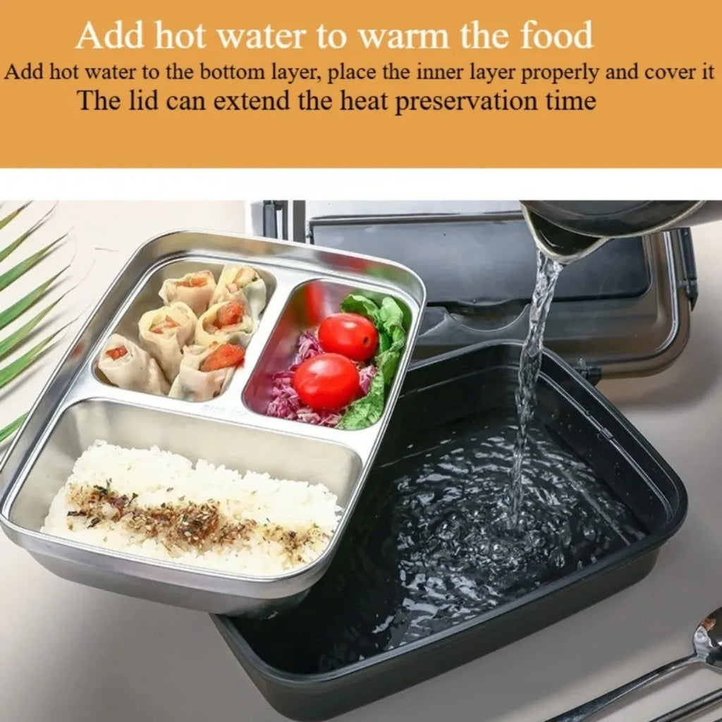 Insulated Lunch Box Stainless Steel Bento Container with Compartments Insulated Lunch Box Nixie