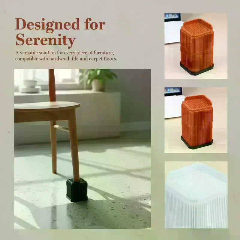 Heavy-Duty Adjustable Furniture Risers – Bed, Sofa & Chair Furniture Risers Nixie