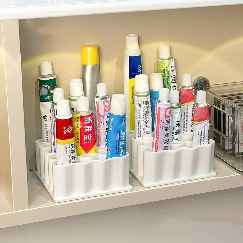 32-Slot Wave Desktop Organizer – Cosmetics & Pen Storage Desktop Storage Organizer Nixie