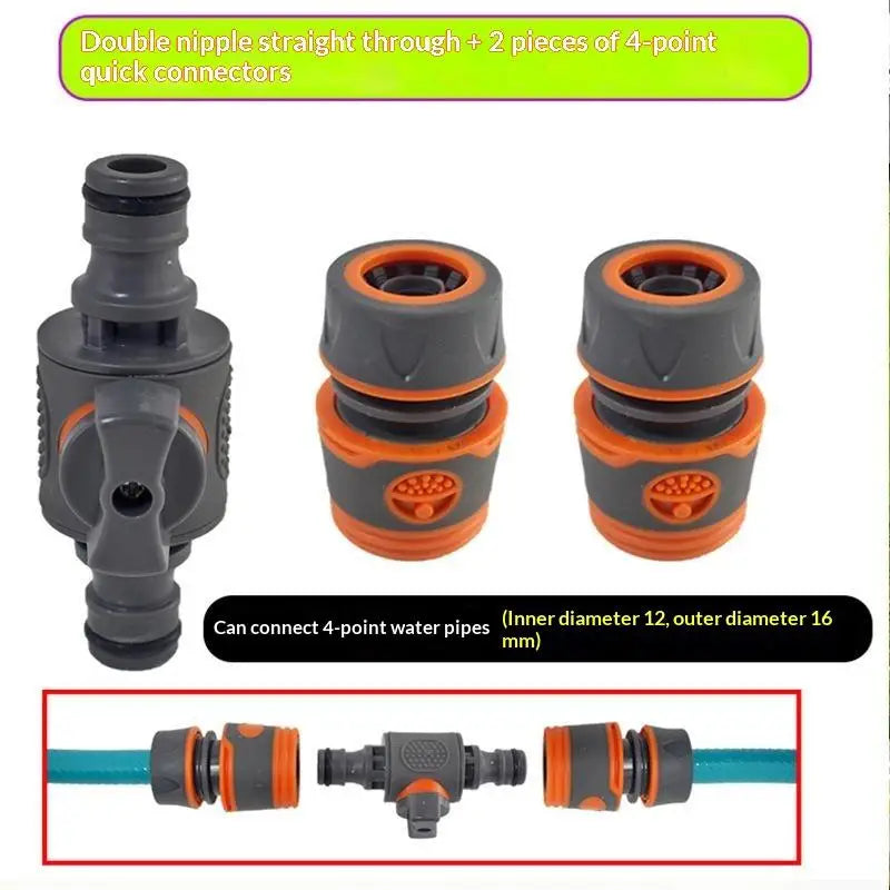 Garden Hose Quick Connector with Shut-Off Valve | 1/3 Pcs