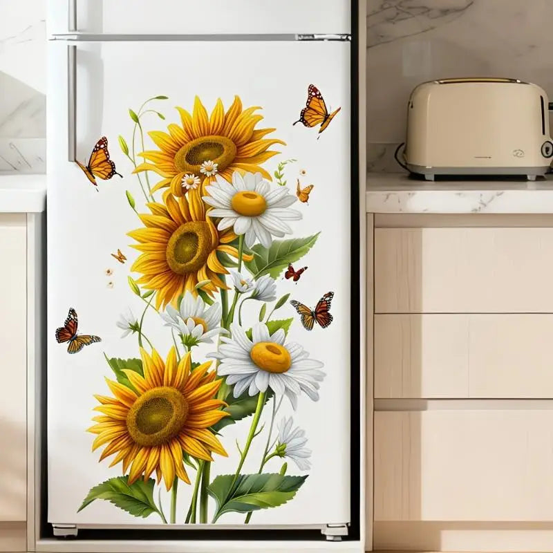 Colorful Butterfly Flower Removable Wall & Fridge Stickers Wall Decal Sticker Nixie