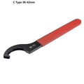 C-Type Hook Wrench Spanner for Round Nuts – 38-62mm