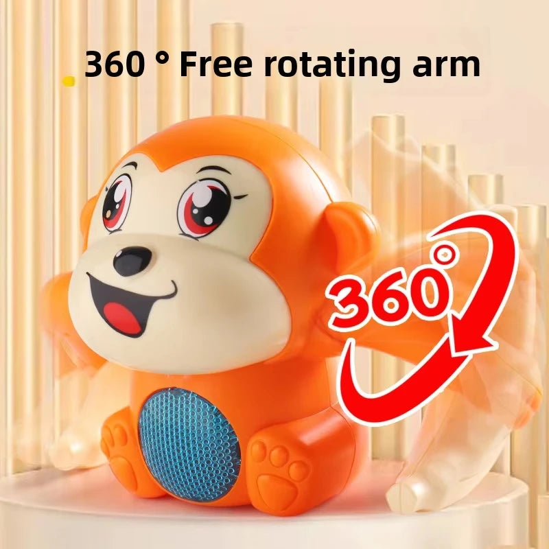 Electric Rolling Tumbling Monkey Toy with Lights & Music Electronic Kids Toy Nixie