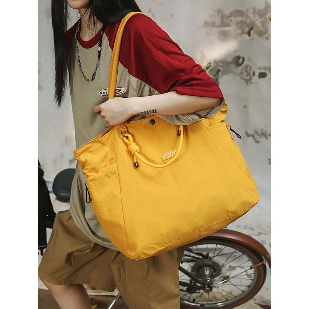 Nixie Large Nylon Tote Bag – Shoulder, Travel & Commute Bag Nylon Tote Bag Nixie