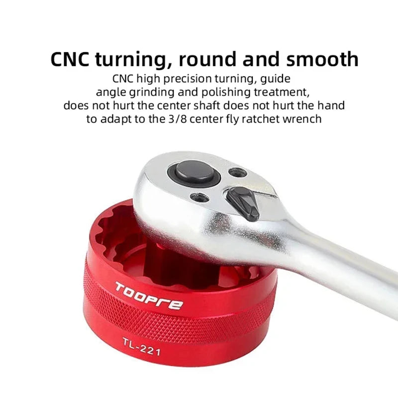 TOOPRE 5-in-1 Bike Bottom Bracket Wrench & BB Remover Tool Bike Bottom Bracket Tool Nixie