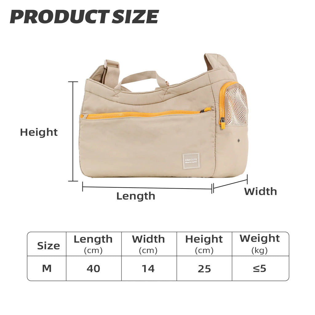 Onecute Pet Carrier Shoulder Bag for Small Dogs | 3-Way Carry Dog Carrier Bag Nixie