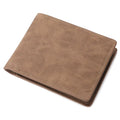 Men's PU Leather Bifold Wallet – Multi-Card Slot Slim Purse Men's Bifold Wallet Nixie Brown