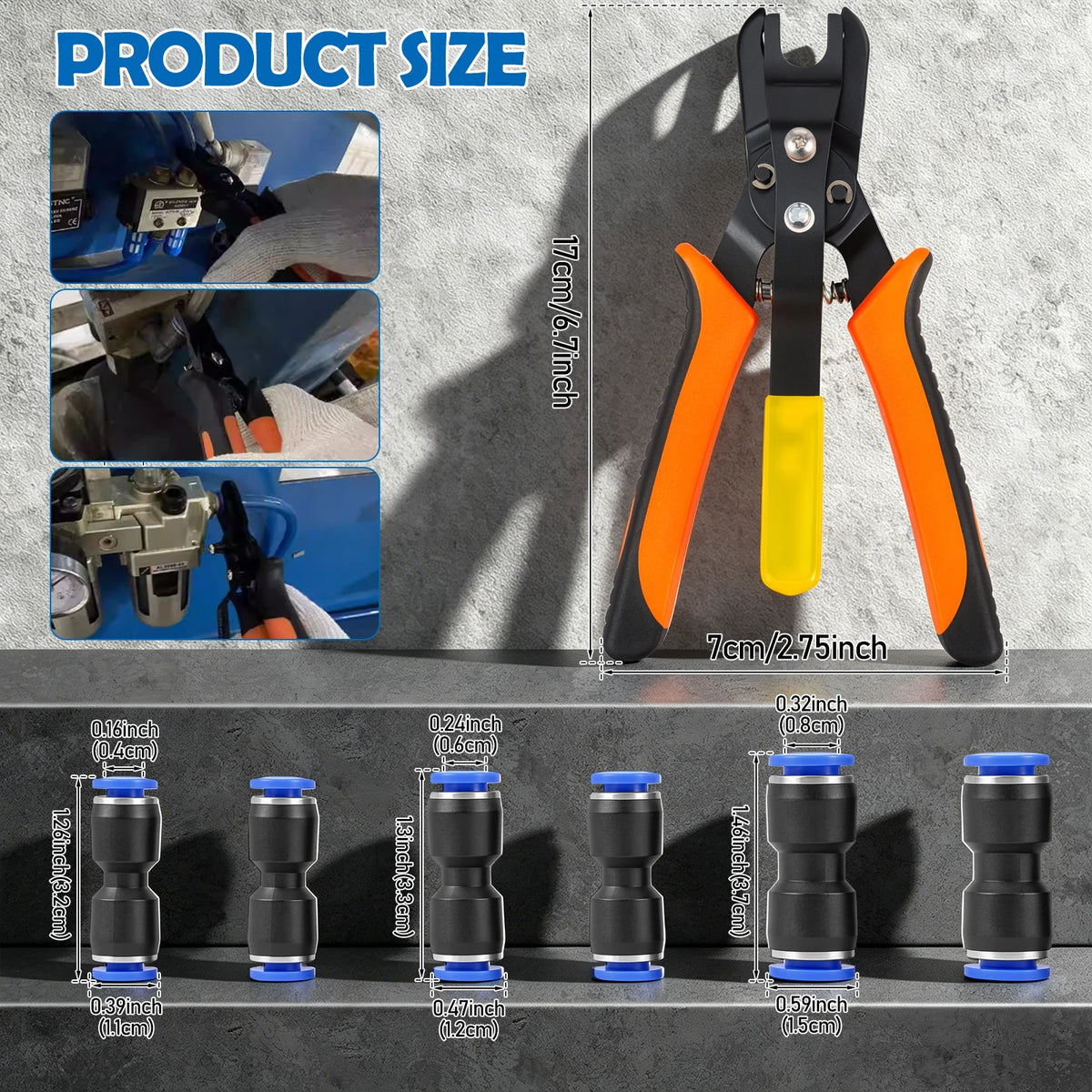 Pneumatic Disconnect Tool Set – Push-to-Connect Fitting Pliers