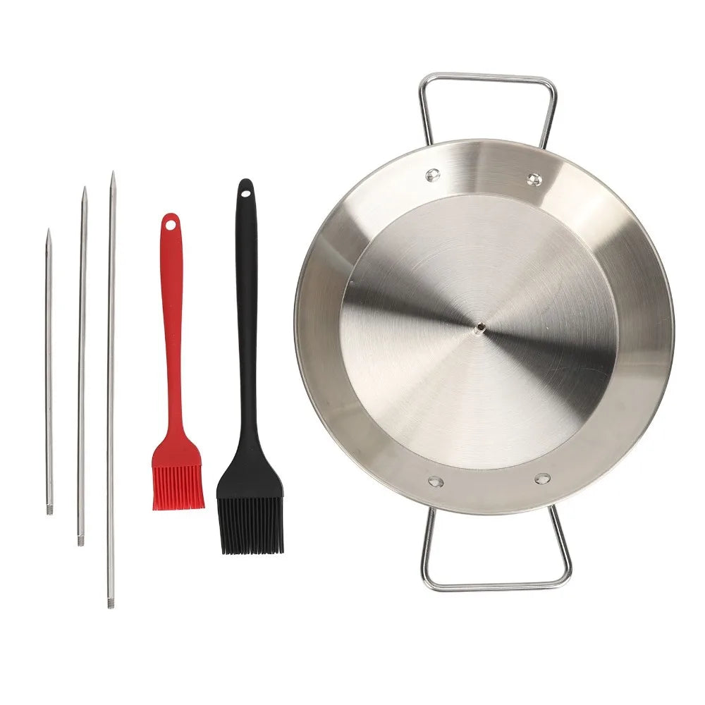 Stainless Steel Vertical Skewer Set – Al Pastor Shawarma Spit Vertical Skewer Roasting Set Nixie Silver
