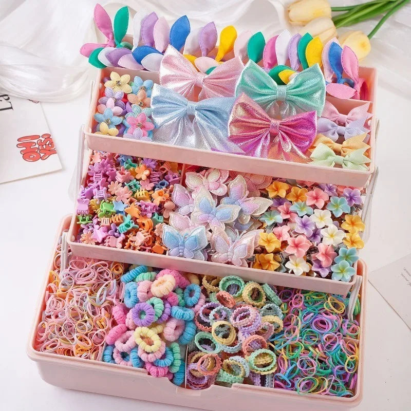 775-Piece Girls Hair Accessories Set – Bows, Headbands & Ties Girls Hair Accessories Nixie
