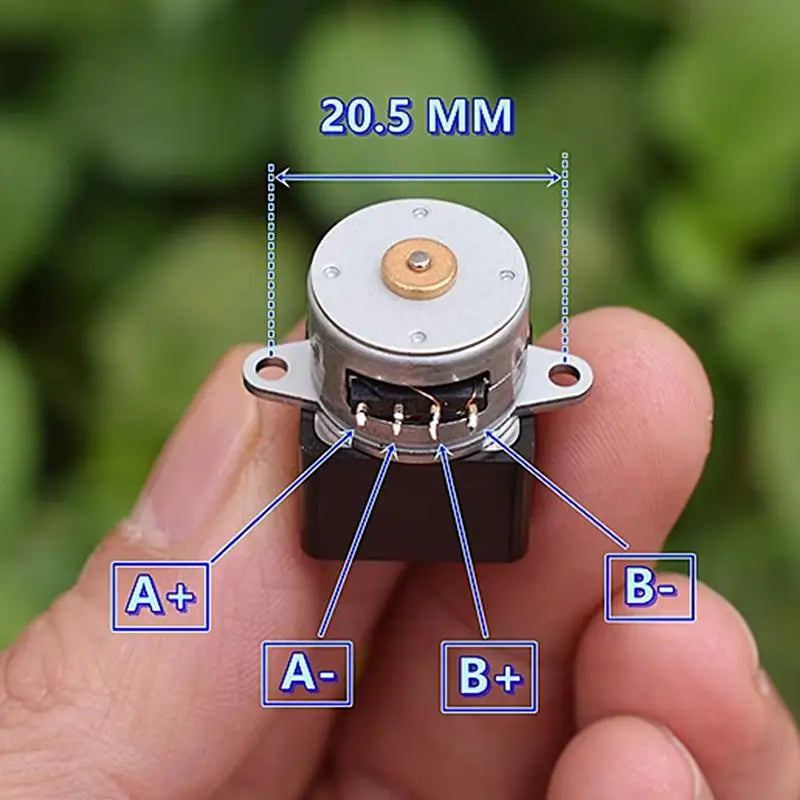 15BY Mini 15mm 2-Phase 4-Wire Gear Stepper Motor Metal Gearbox Gear Stepper Motor Nixie