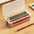 4Pcs Clear Plastic Storage Boxes with Lids – Desktop Organizer Plastic Storage Box Nixie 4Pcs
