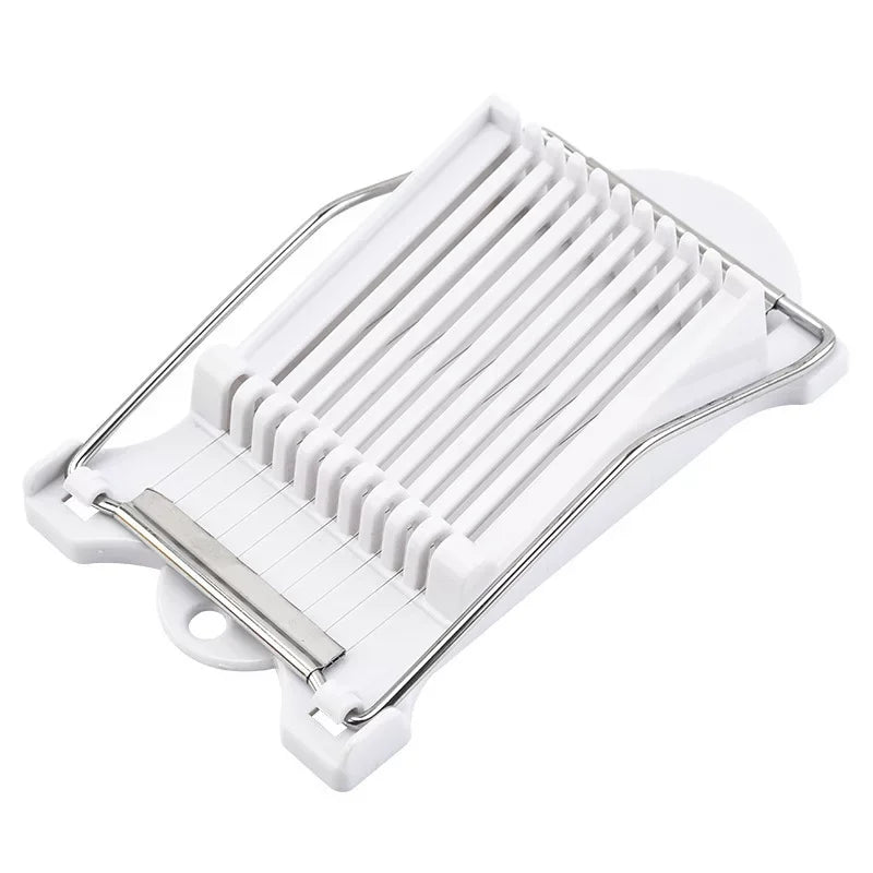 Stainless Steel Manual Wire Slicer – 10 Wires, Adjustable Thickness Manual Wire Slicer Nixie WHITE