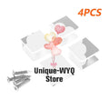4PCS Square Aluminum Glass Clamps Shelf Clip Bracket 5–12mm Glass Shelf Clamps Nixie A2