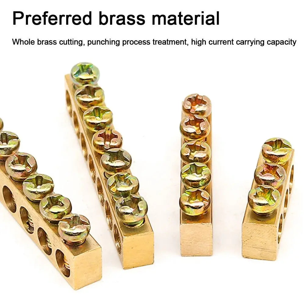 Copper Bar Terminal Block Screw Wire Connector | Bus Bar