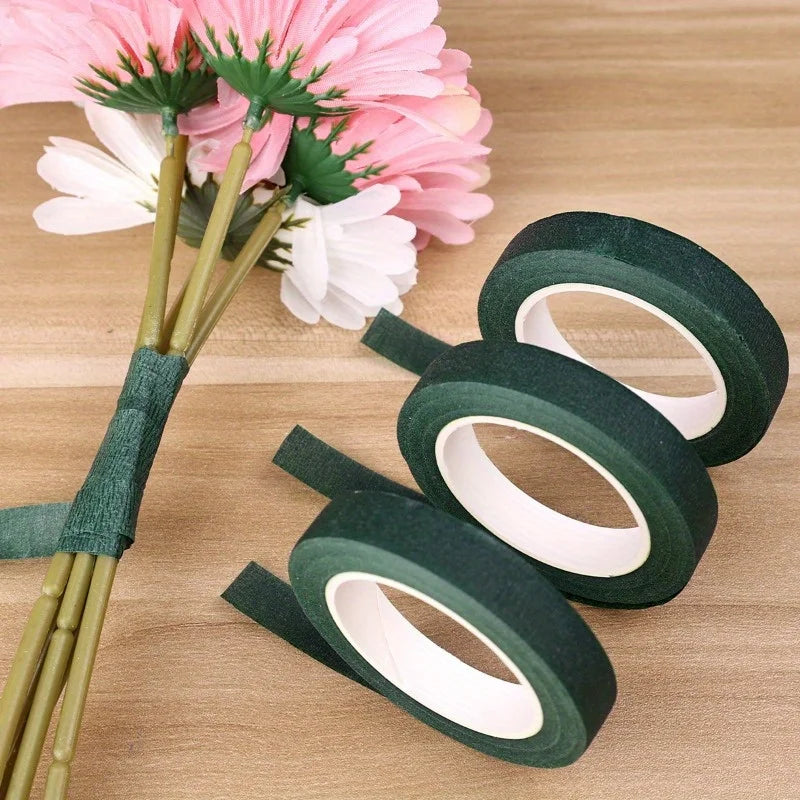 Green Self-Adhesive Floral Tape for DIY Bouquets & Wedding Décor Floral Craft Tape Nixie