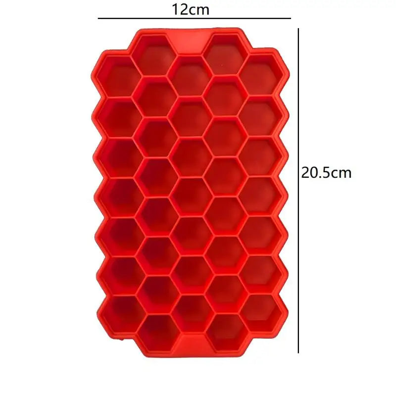 37-Grid Silicone Ice Cube Tray with Lid | Food Grade Non-Stick Silicone Ice Cube Tray Nixie