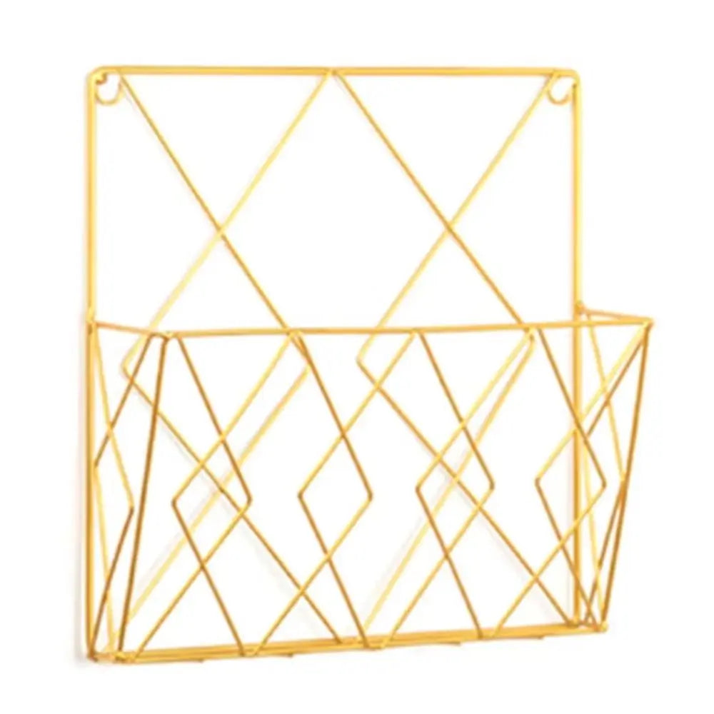 Metal Wall-Mounted Magazine Holder & Storage Rack | Iron