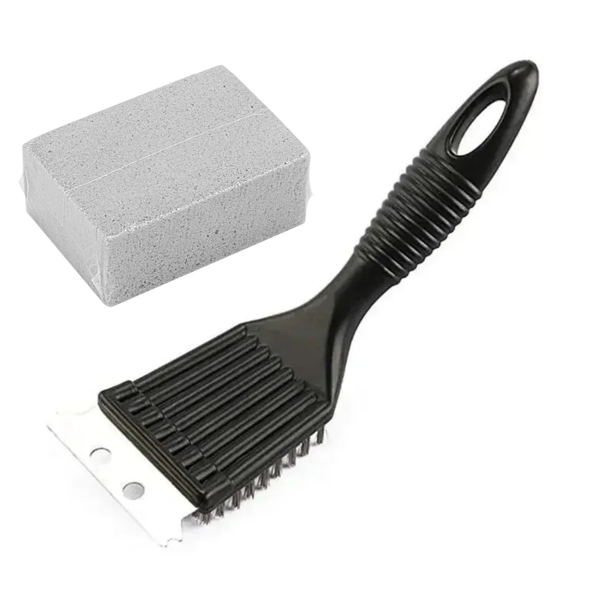 BBQ Grill Brush & Scraper – Stainless Steel Wire Cleaner BBQ Grill Brush Nixie Black set