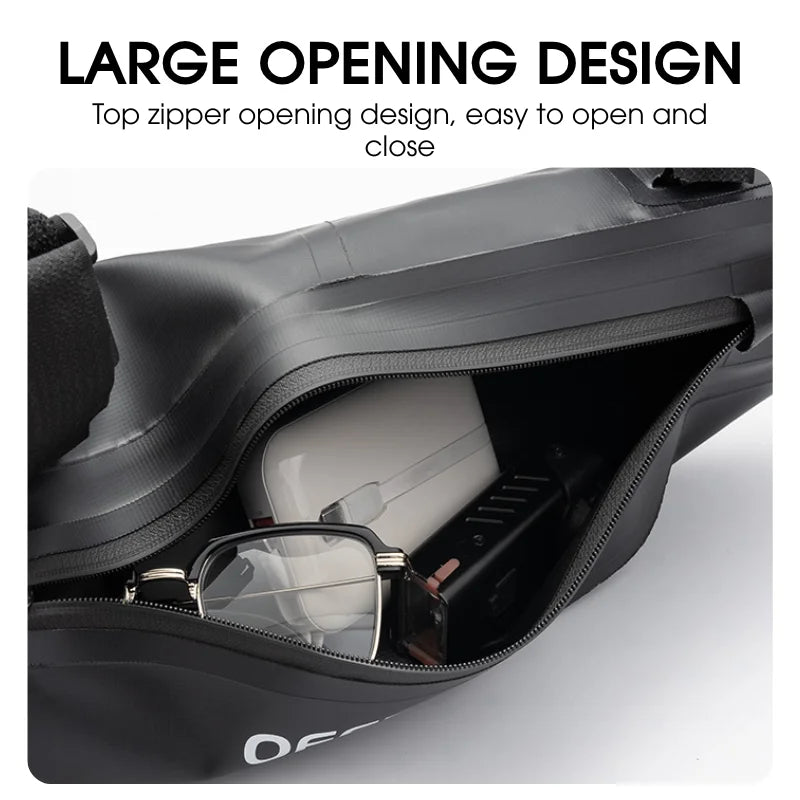 OFFBONDAGE 2L Waterproof Bike Triangle Frame Bag | MTB Top Tube Bike Frame Bag Nixie