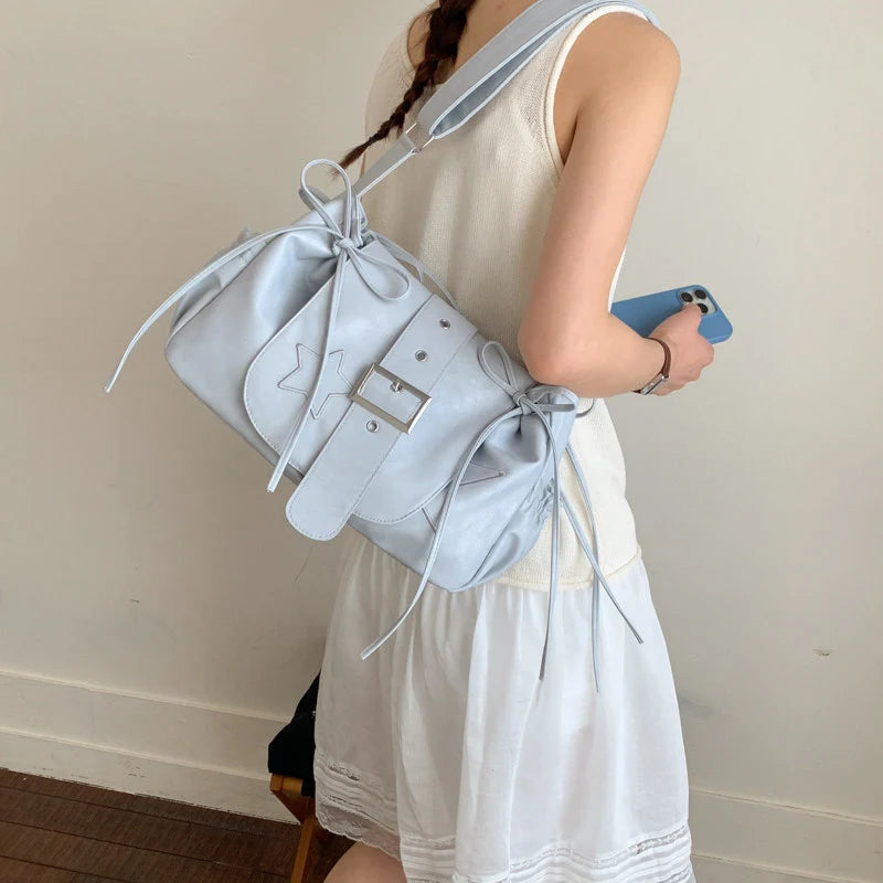 Korean-Style Women's Bow Underarm Crossbody Shoulder Bag | Nixie Women's Crossbody Handbag Nixie