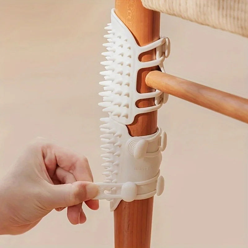 Cat Hair Removal Massage Comb & Wall Corner Scratcher Cat Grooming Comb Nixie