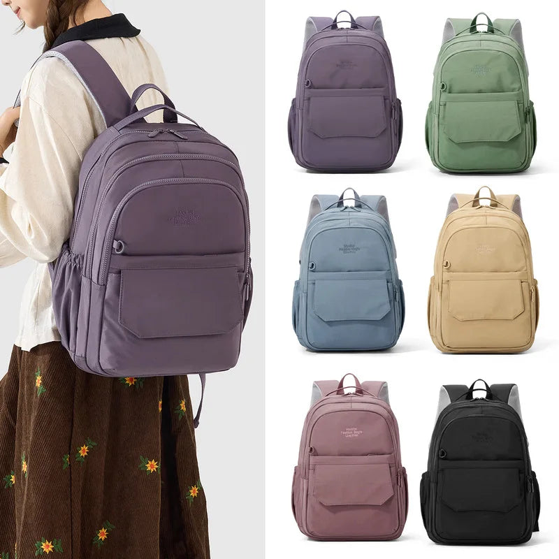 Minimalist Large Capacity Nylon Backpack – Multi-Compartment Minimalist Backpack Nixie
