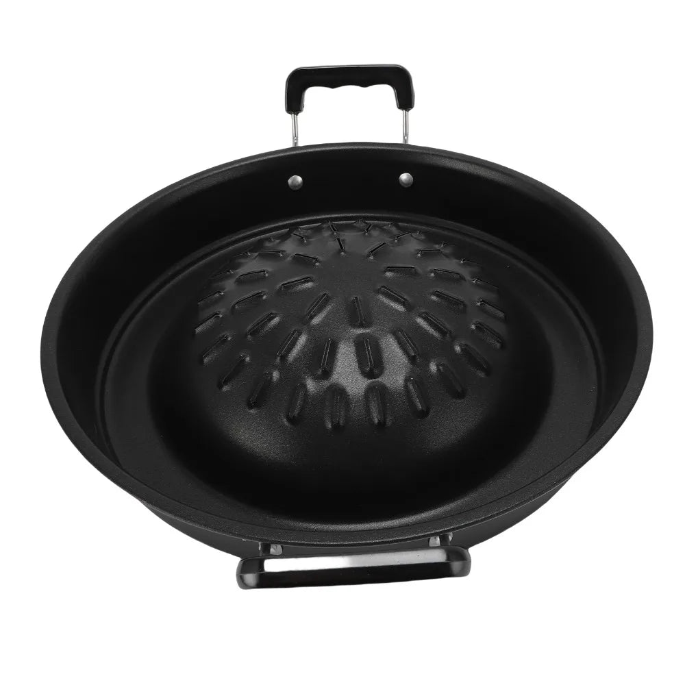 Cast Iron Thai BBQ Grill Pan – Raised Dome Hot Pot Camping Cast Iron Grill Pan Nixie