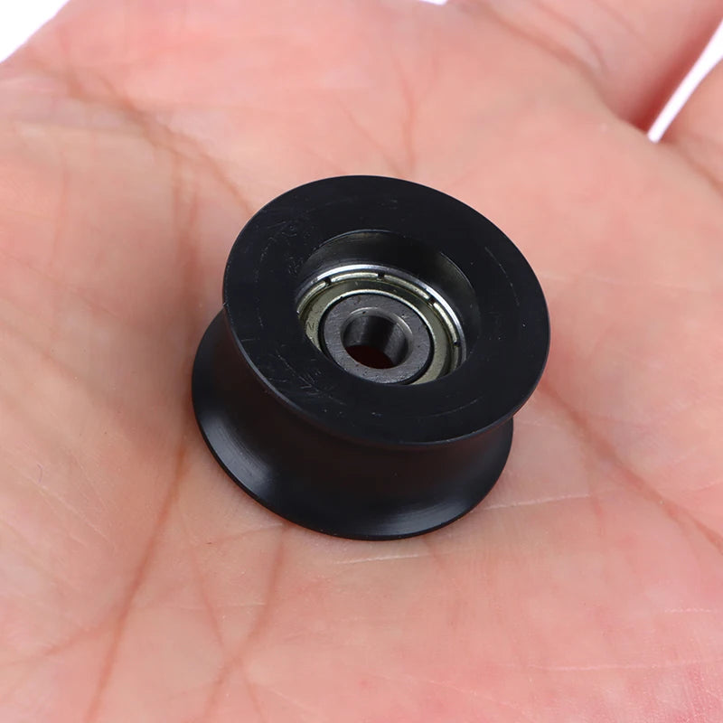 14mm U-Groove POM Track Wheel Pulley with 625ZZ Bearing – Black Track Wheel Pulley Nixie
