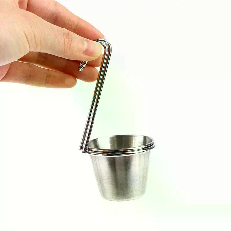 Stainless Steel French Fry Cone Basket Stand Holder Set Fry Basket Stand Nixie