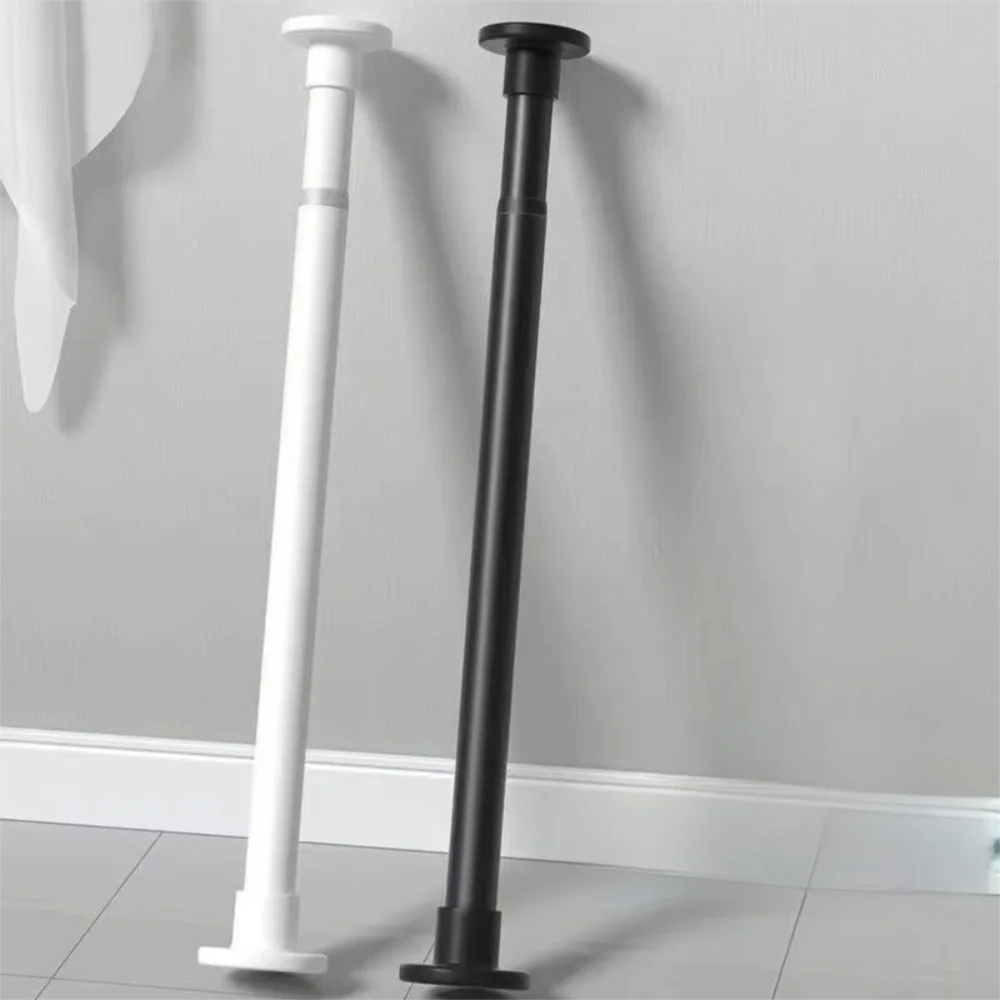 No-Drill Telescopic Spring Tension Curtain Rod – Adjustable Spring Tension Curtain Rod Nixie