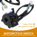 Universal 7/8" Motorcycle Handlebar Switch – Horn & Headlight Handlebar Switch Nixie left speaker