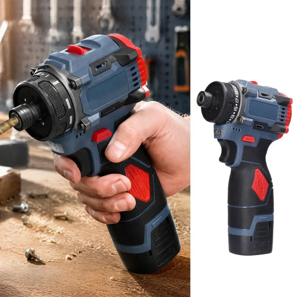 16.8V Cordless Drill Driver – 45Nm Brushless Motor Power Tool Cordless Drill Driver Nixie