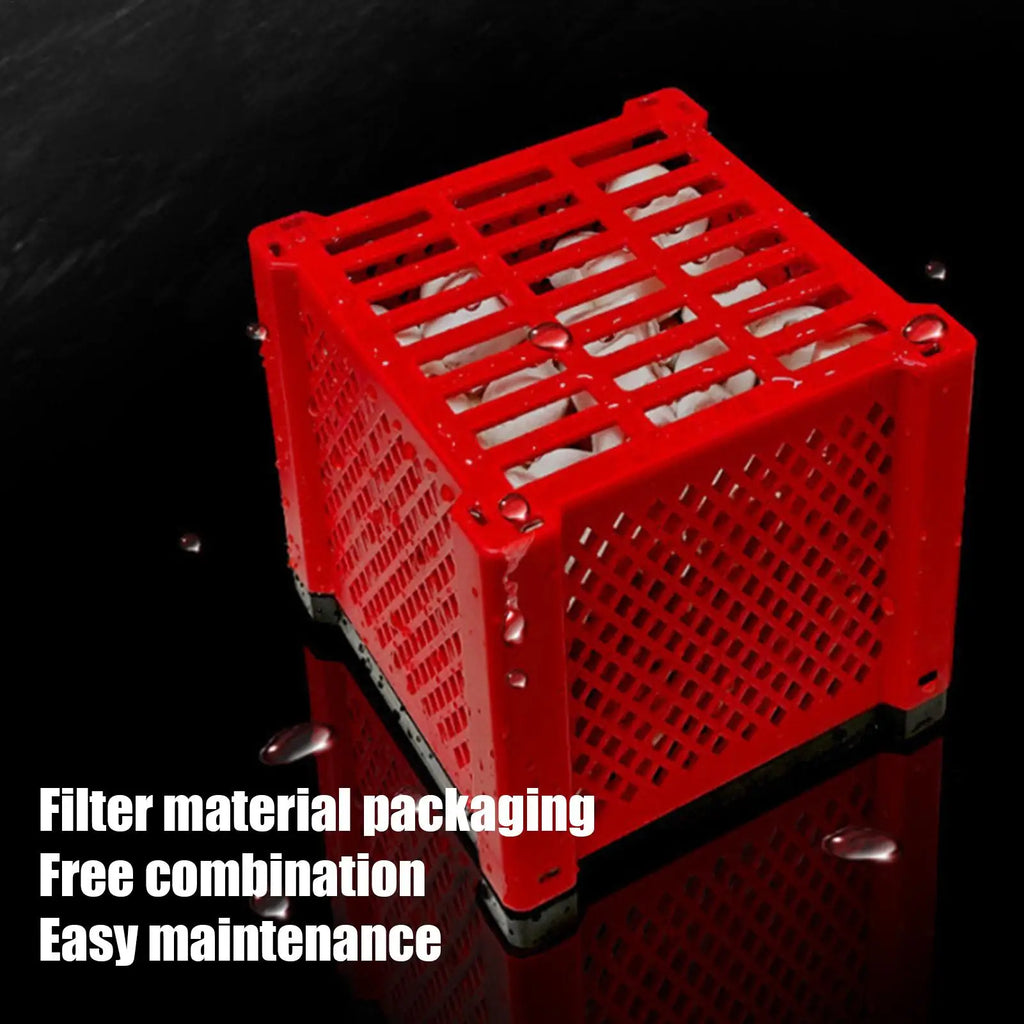 Activated Carbon Aquarium Filter Cube – Modular Fish Tank Purifier