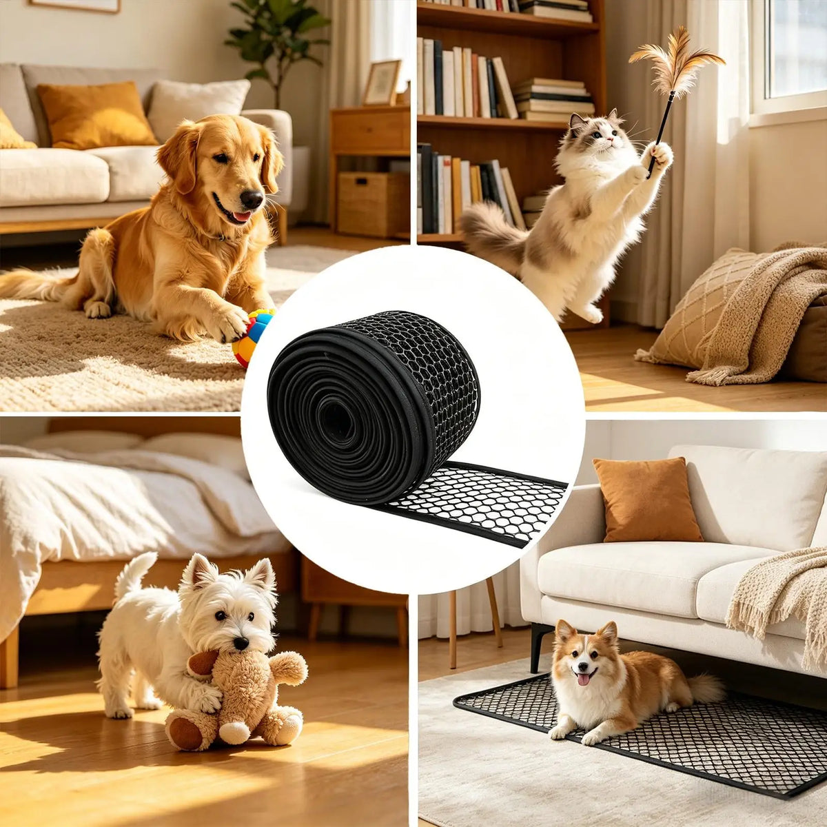 Cuttable Under Sofa & Bed Blocker – Pet & Toy Barrier