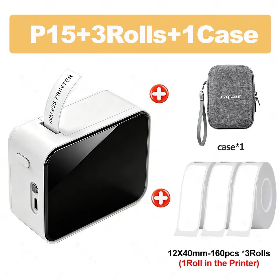 Marklife P15 Mini Bluetooth Label Printer – Inkless & Portable