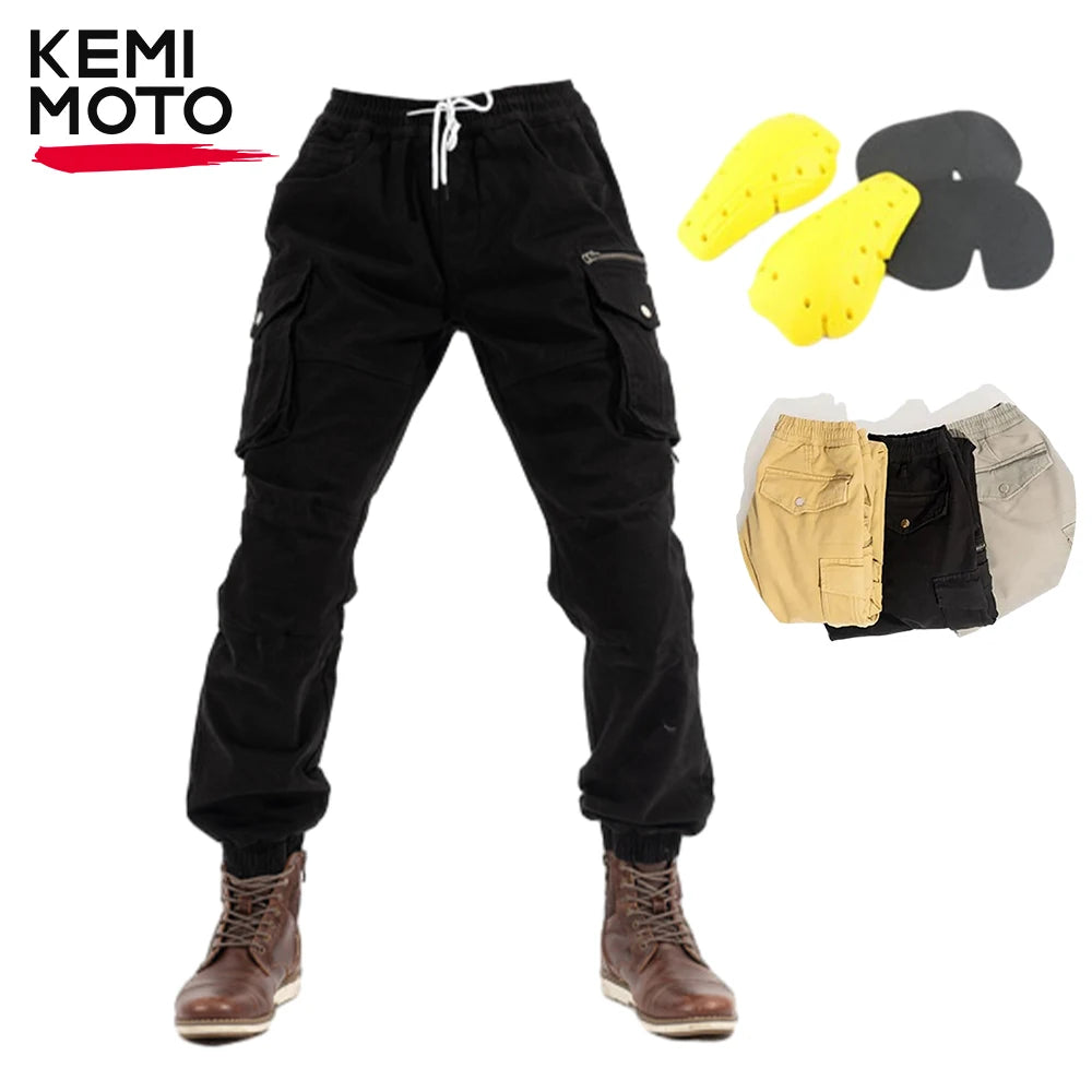 KEMITOUR Men's Motorcycle Riding Pants with Knee & Hip Guards Motorcycle Riding Pants Nixie