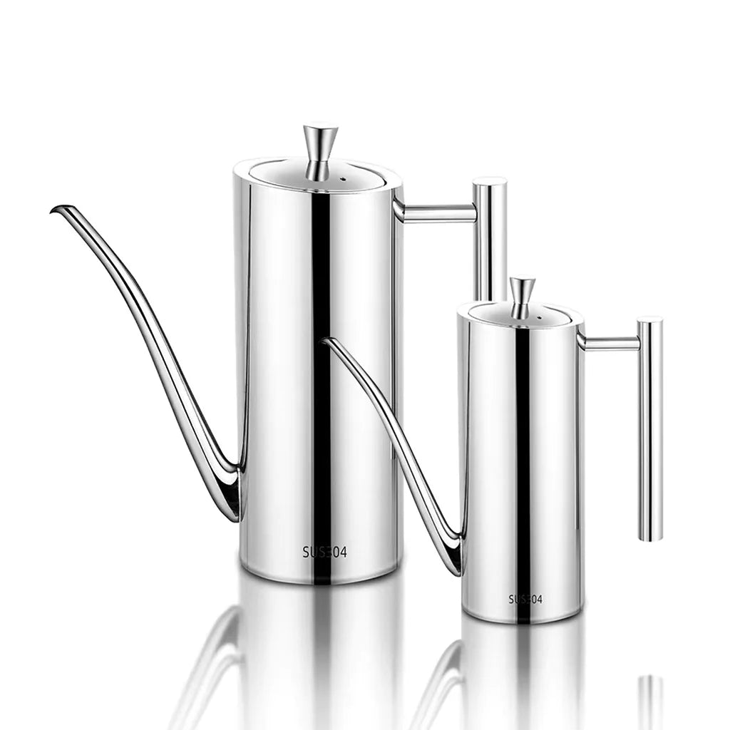 304 Stainless Steel Oil Pot – Large Capacity Food Grade Oil Storage Pot Nixie